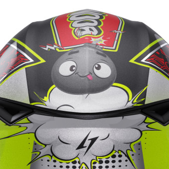 Stormer Strike Kid Boom Red Neon Yellow Pearly