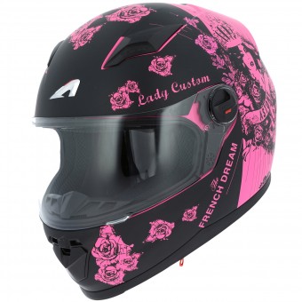 Casque Enfant Astone GT2 Kids Lady Custom Black Pink Casque Enfant Astone GT2 Kids Lady Custom Black Pink