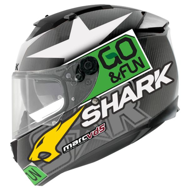 Casque Integral Shark Speed-R Max Vision Pinlock Carbon Redding Mat DGY