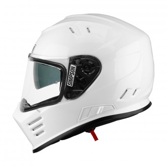 Casque Integral Simpson Venom Solid Glossy White Casque Integral Simpson Venom Solid Glossy White