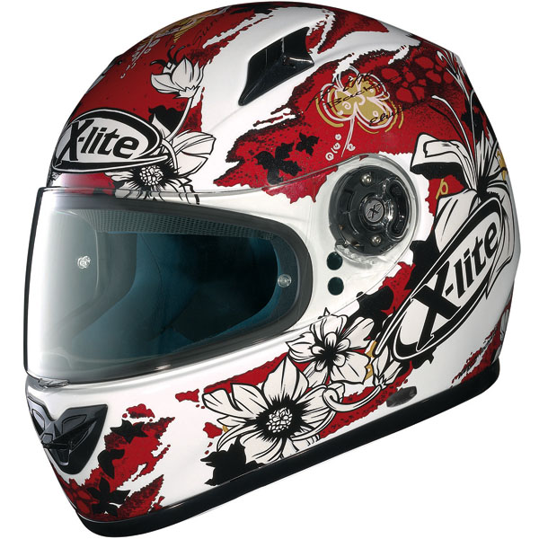 Casque Integral X-lite x-602 Eden Ncom Blanc Rouge n33