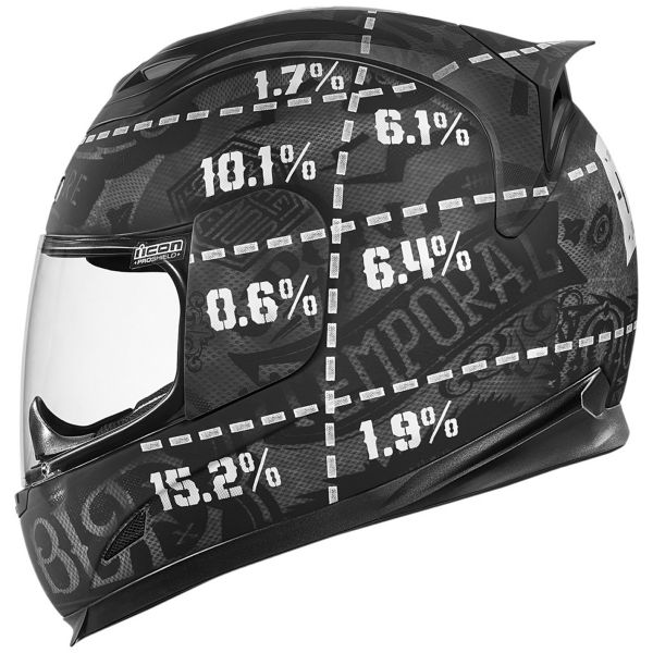 Casque Integral ICON Airframe Statistic Black