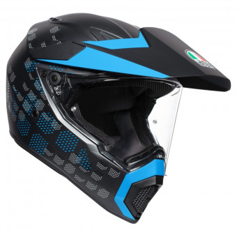Casque Integral AGV AX-9 Antartica Noir Matt Bleu Casque Integral AGV AX-9 Antartica Noir Matt Bleu