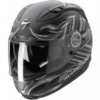 Casque Integral Scorpion EXO 1000 Bug Noir Mat