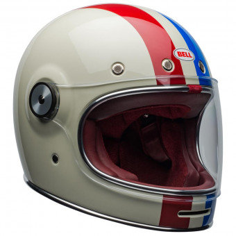 Casque Integral Bell Bullitt Dlx Command Vintage White Red Blue
