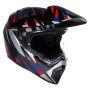 Casque Integral AGV AX9 Steppa Carbon Red Blue
