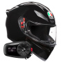 Casque Integral AGV K1 S Mono Black + Kit Bluetooth 5S Solo