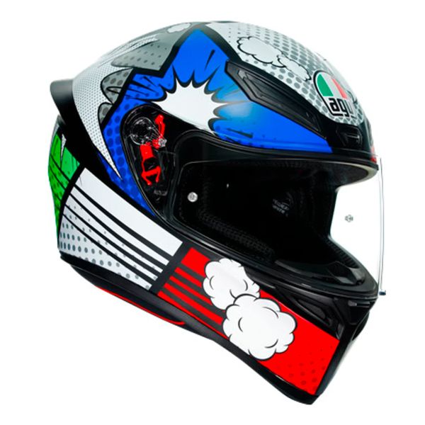 Casque Integral AGV K1 S Multi Bang Matt Italy Blue