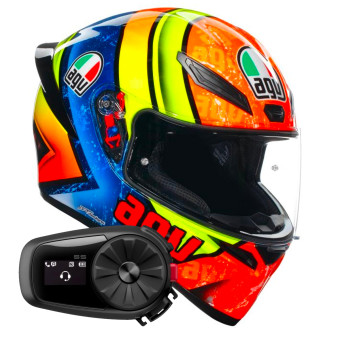 Casque Integral AGV K1 S Multi Izan + Kit Bluetooth 5S Solo