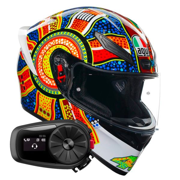 Casque Integral AGV K1 S Top Dreamtime + Kit Bluetooth 5S Solo