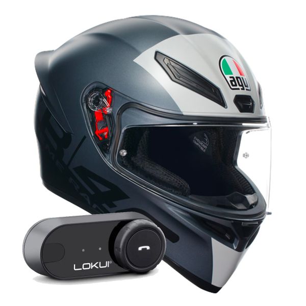 Casque Integral AGV K1 S Top Limit 46 + Kit Bluetooth Lokui K30 Casque Integral AGV K1 S Top Limit 46 + Kit Bluetooth Lokui K30