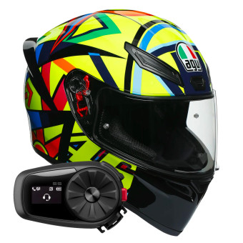 Casque Integral AGV K1 S Top Soleluna 2017 + Kit Bluetooth 5S Solo