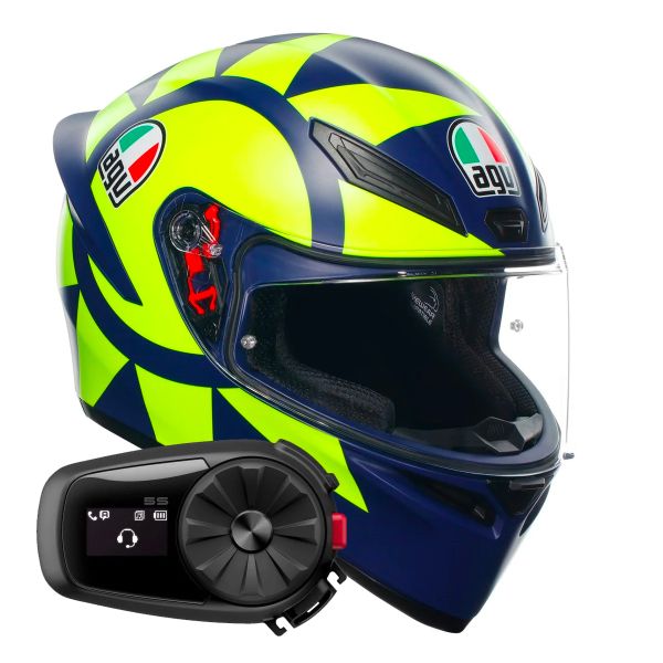 Casque Integral AGV K1 S Top Soleluna 2018 + Kit Bluetooth 5S Solo Casque Integral AGV K1 S Top Soleluna 2018 + Kit Bluetooth 5S Solo