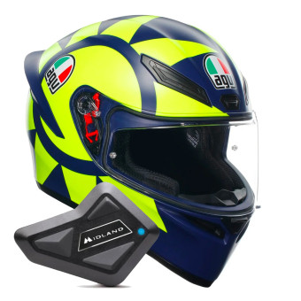 Casque Integral AGV K1 S Top Soleluna 2018 + Kit Bluetooth BT Mini