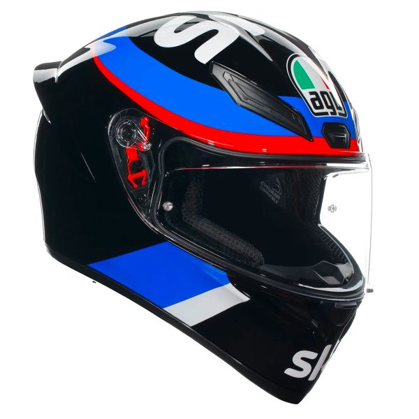 Casque Integral AGV K1 S VR46 Sky Racing Team Black Red