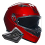 Casque Integral AGV K3 Mono Competition Red + Kit Bluetooth BT Mini
