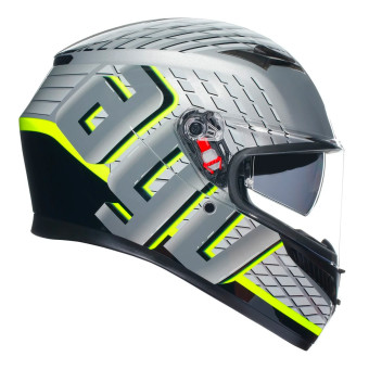 AGV K3 Multi Fortify Grey Black Yellow Fluo