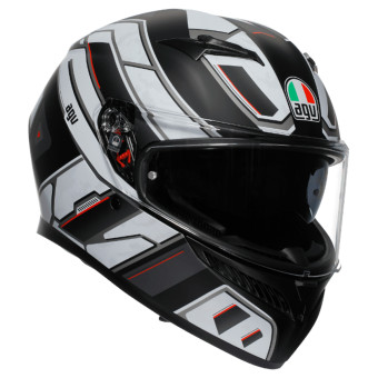 Casque Integral AGV K3 Rivia Matt Black White