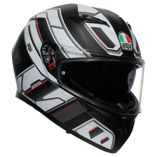 Casque Integral AGV K3 Rivia Matt Black White Casque Integral AGV K3 Rivia Matt Black White