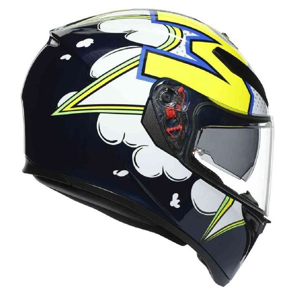 AGV K3 SV Bubble Blue White Yellow Fluo