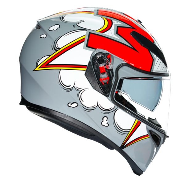 AGV K3 SV Bubble Grey White Red