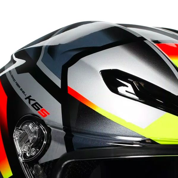 AGV K6 S Erazer Black Red Yellow Fluo
