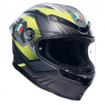 Casque Integral AGV K6 S Multi Excite Matt Camo Fluo Yellow