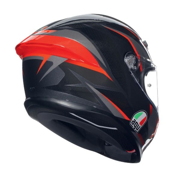 AGV K6 S Multi Slashcut Black Grey Red + Kit Bluetooth 5S Solo