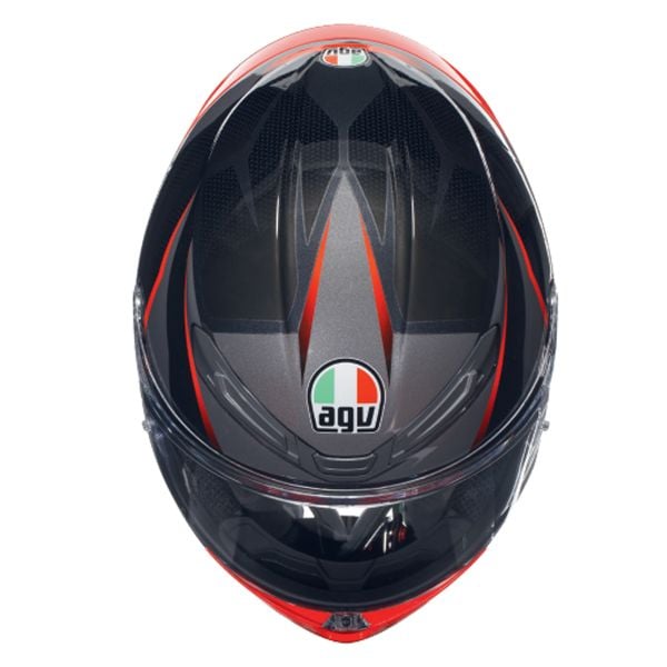 AGV K6 S Multi Slashcut Black Grey Red + Kit Bluetooth 5S Solo