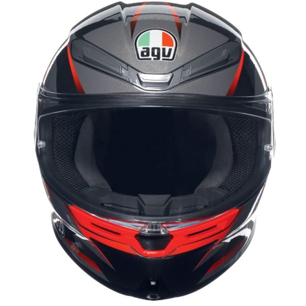 AGV K6 S Multi Slashcut Black Grey Red + Kit Bluetooth 5S Solo