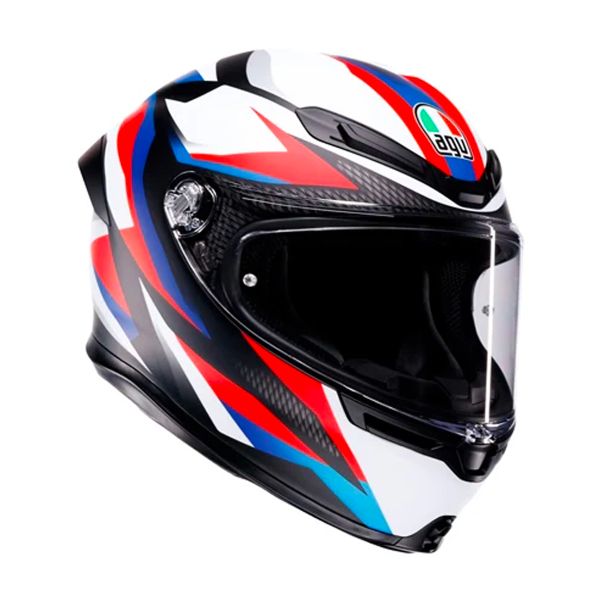 Casque Integral AGV K6 S Timewarp Matt Black Red Blue