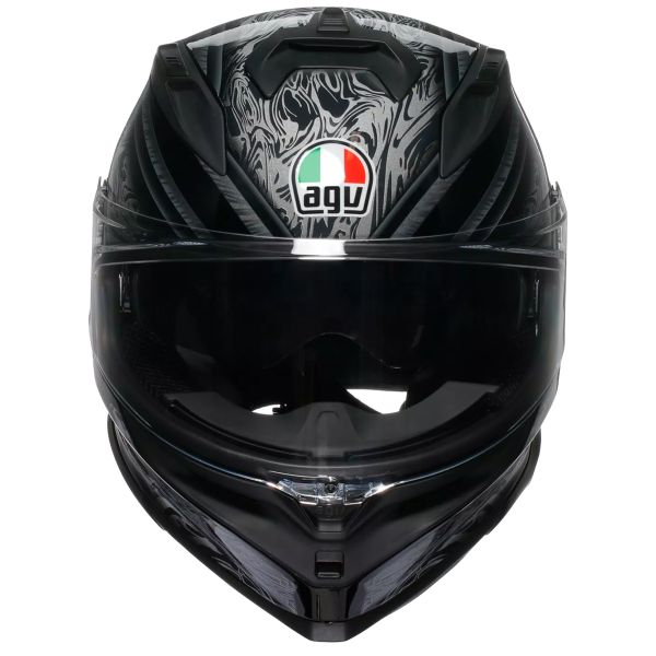 AGV K7 Damascus Black Silver