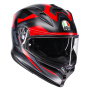 Casque Integral AGV K7 Glimpse Matt Black Red