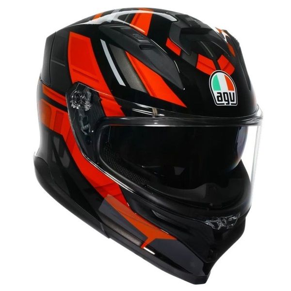 Casque Integral AGV K7 Taurax Black Red