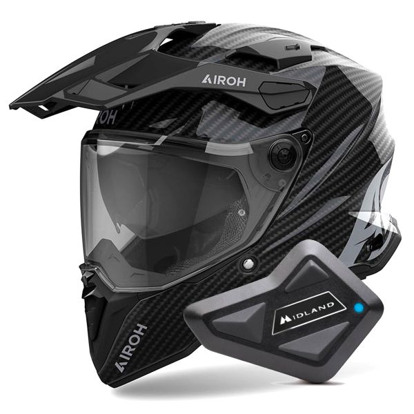 Casque Integral Airoh Commander 2 Full Carbon + Kit Bluetooth BT Mini