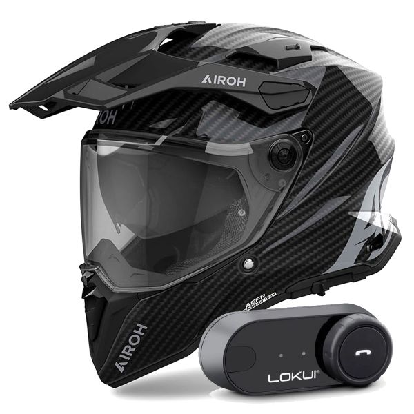 Casque Integral Airoh Commander 2 Full Carbon + Kit Bluetooth Lokui K30 Casque Integral Airoh Commander 2 Full Carbon + Kit Bluetooth Lokui K30