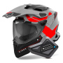 Casque Integral Airoh Commander 2 Reveal Red Fluo Matt + Kit Bluetooth BT Mini