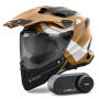 Casque Integral Airoh Commander 2 Reveal Sand Matt + Kit Bluetooth Lokui K30