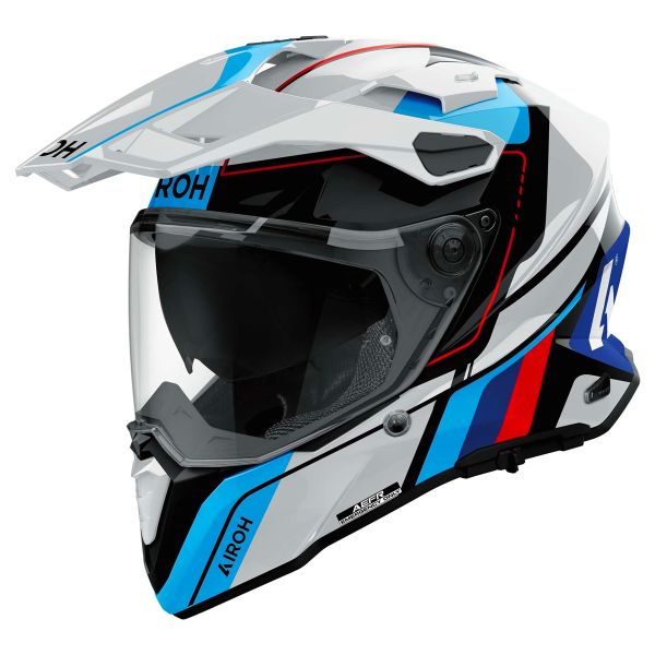 Casque Integral Airoh Commander 2 Skip White Red Gloss