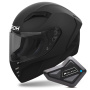 Casque Integral Airoh Connor Color Black Matt + Kit Bluetooth BT Mini
