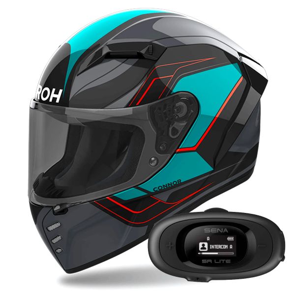 Casque Integral Airoh Connor Dunk + Kit bluetooth 5R Lite Solo