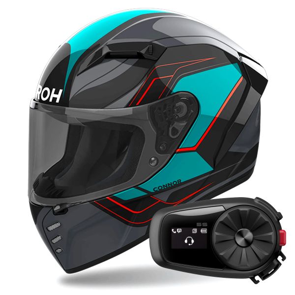 Casque Integral Airoh Connor Dunk + Kit Bluetooth 5S Solo