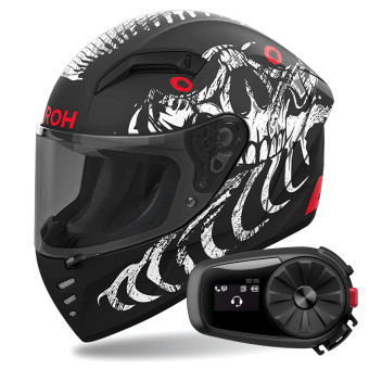 Casque Integral Airoh Connor Myth Matt + Kit Bluetooth 5S Solo