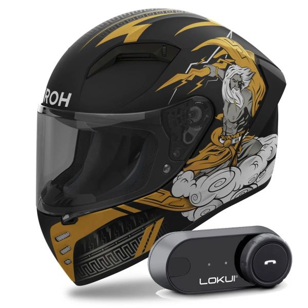 Casque Integral Airoh Connor Zeus + Kit Bluetooth Lokui K30 Casque Integral Airoh Connor Zeus + Kit Bluetooth Lokui K30