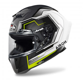 Casque Integral Airoh GP550 S Rush White Yellow Casque Integral Airoh GP550 S Rush White Yellow
