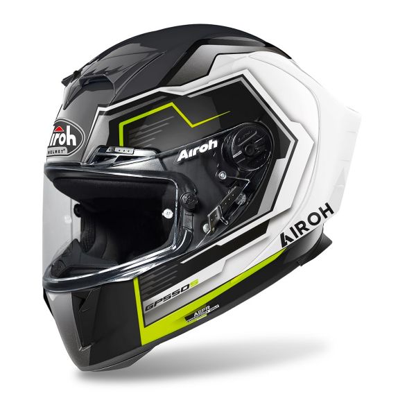 Casque Integral Airoh GP550 S Rush White Yellow