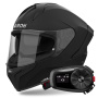 Casque Integral Airoh Matryx Color Black Matt + Kit Bluetooth 5S Solo