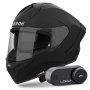 Casque Integral Airoh Matryx Color Black Matt + Kit Bluetooth Lokui K30