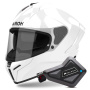 Casque Integral Airoh Matryx Color White + Kit Bluetooth BT Mini