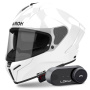Casque Integral Airoh Matryx Color White + Kit Bluetooth Lokui K30